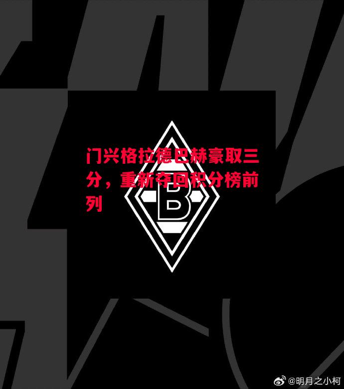 德信官网下载-门兴格拉德巴赫豪取三分，重新夺回积分榜前列-第2张图片-德信体育